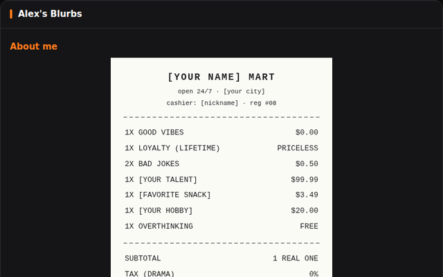 Receipt preview
