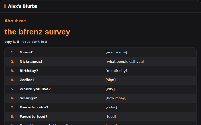 The Survey preview