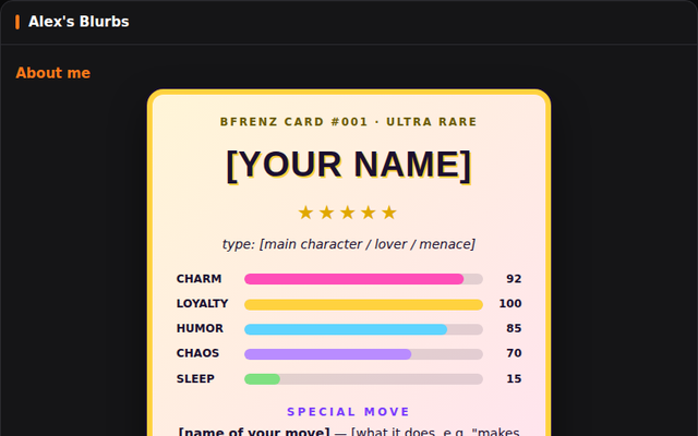 Trading Card preview